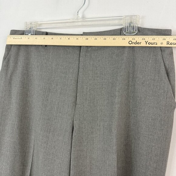 Lauren Ralph Lauren Pants Women's 14W High Rise Gray Trousers Pockets Wool - Picture 9 of 16